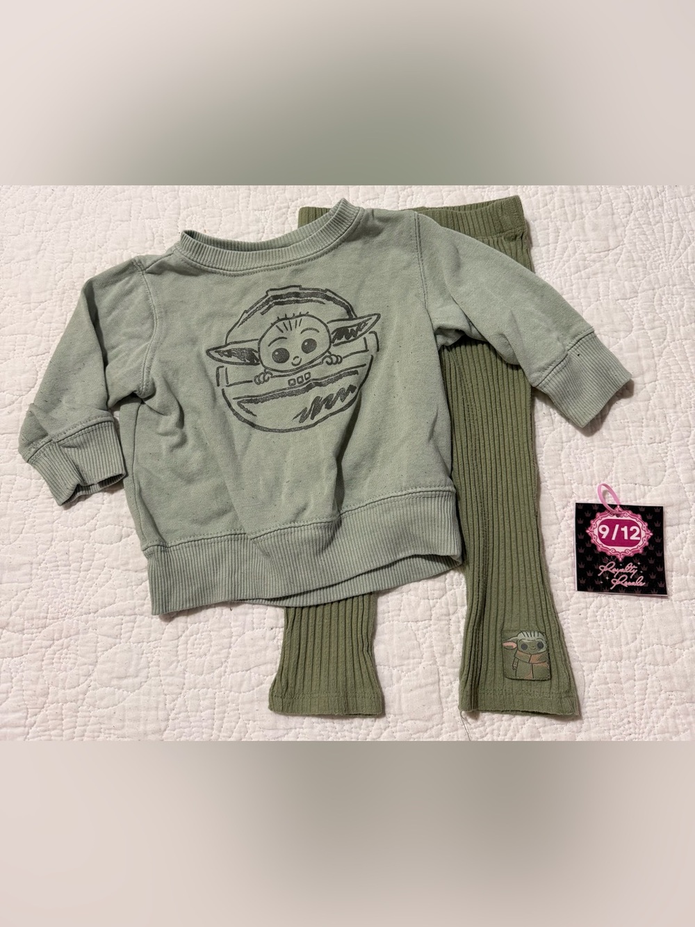 Star Wars Kids Matching Set in Sage Green and Olive
